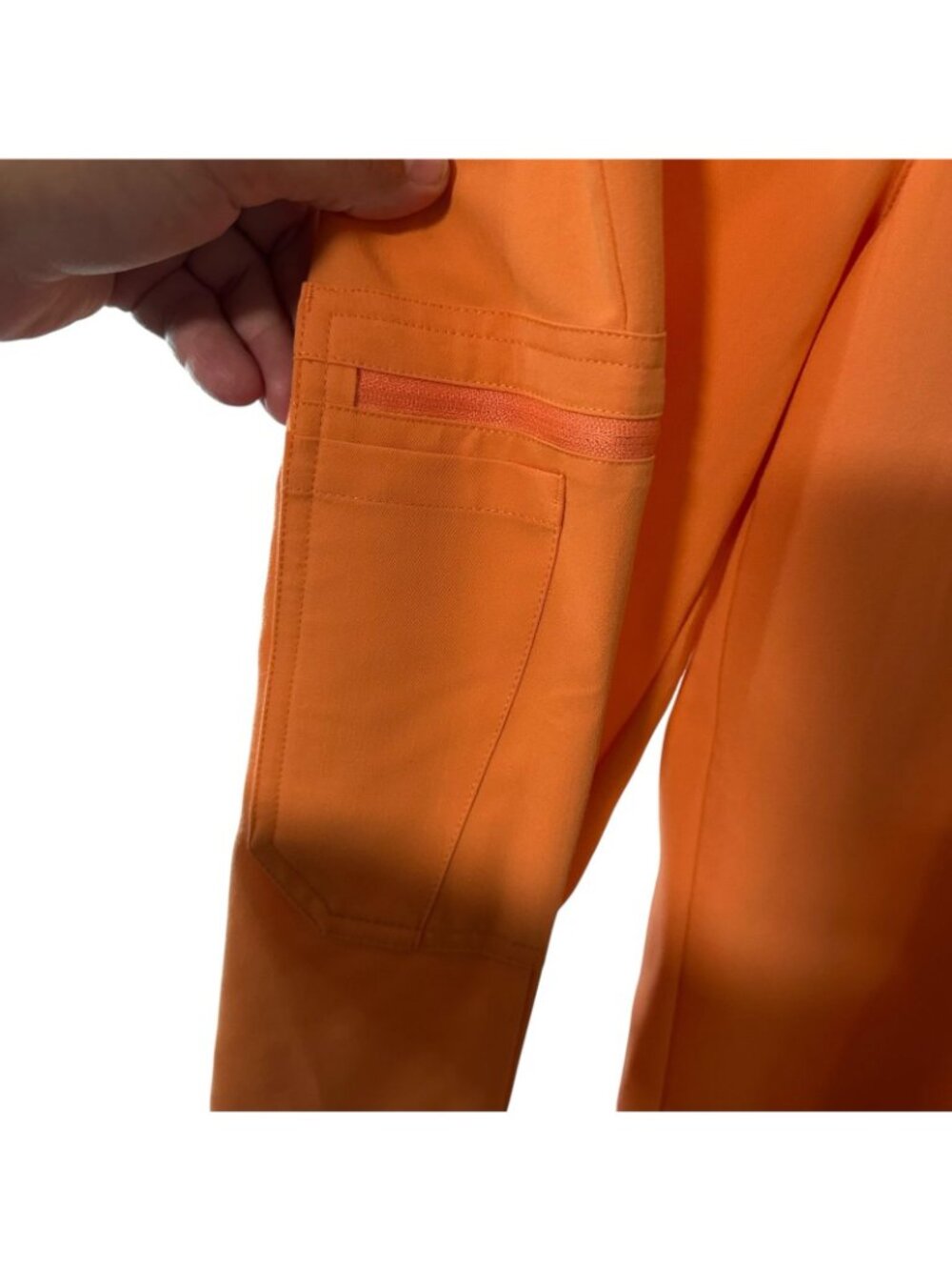 Figs Yola High Rise Slim Scrub Pant Orange Creamsicle W23SW2044T Small Tall ST - Picture 10 of 12